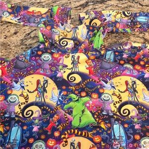 Colorful Halloween Themed Dress NIGHTMARE BEFORE CHRISTMAS 4t